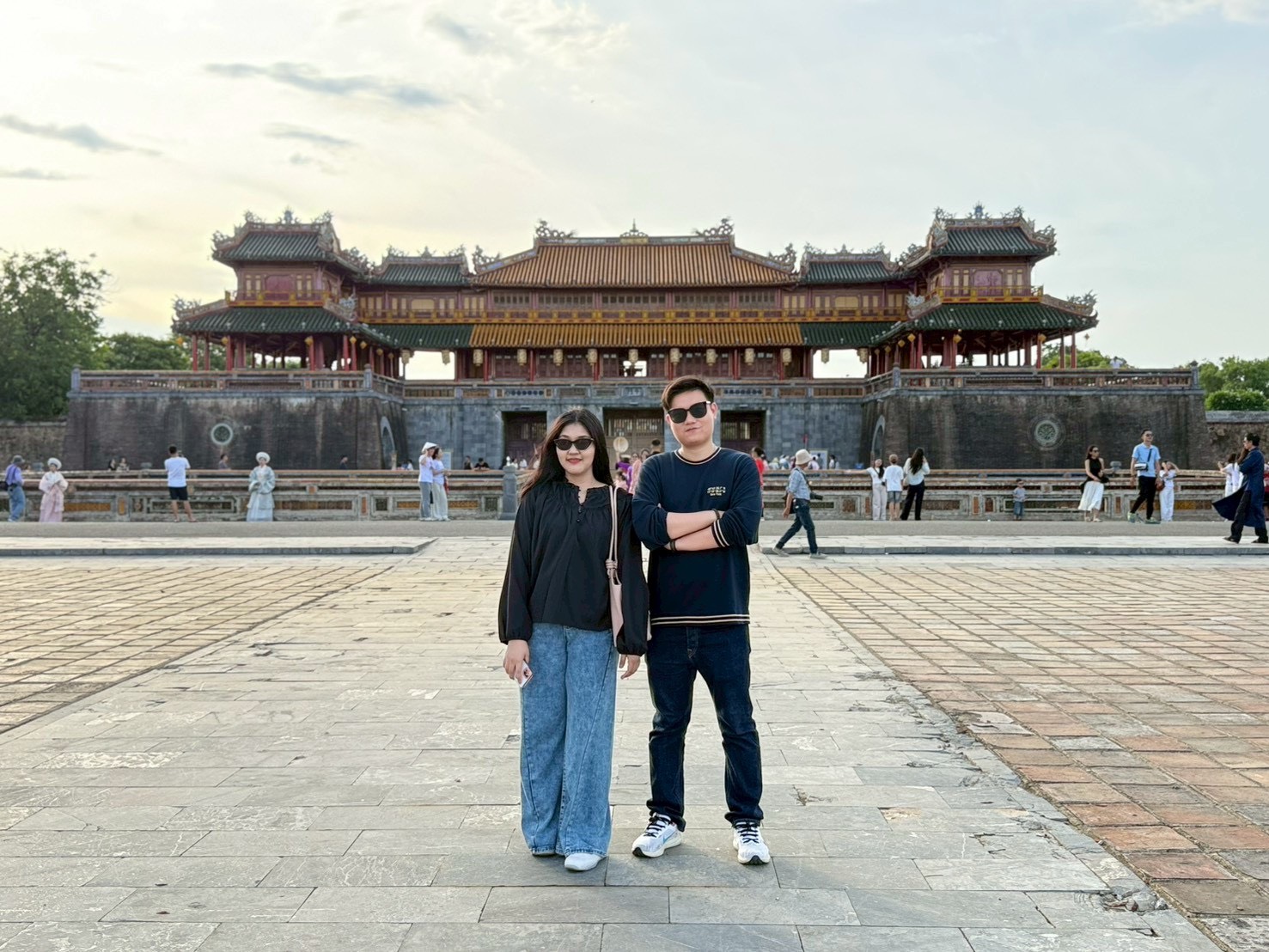 คู่รักที่พระราชวังเว้